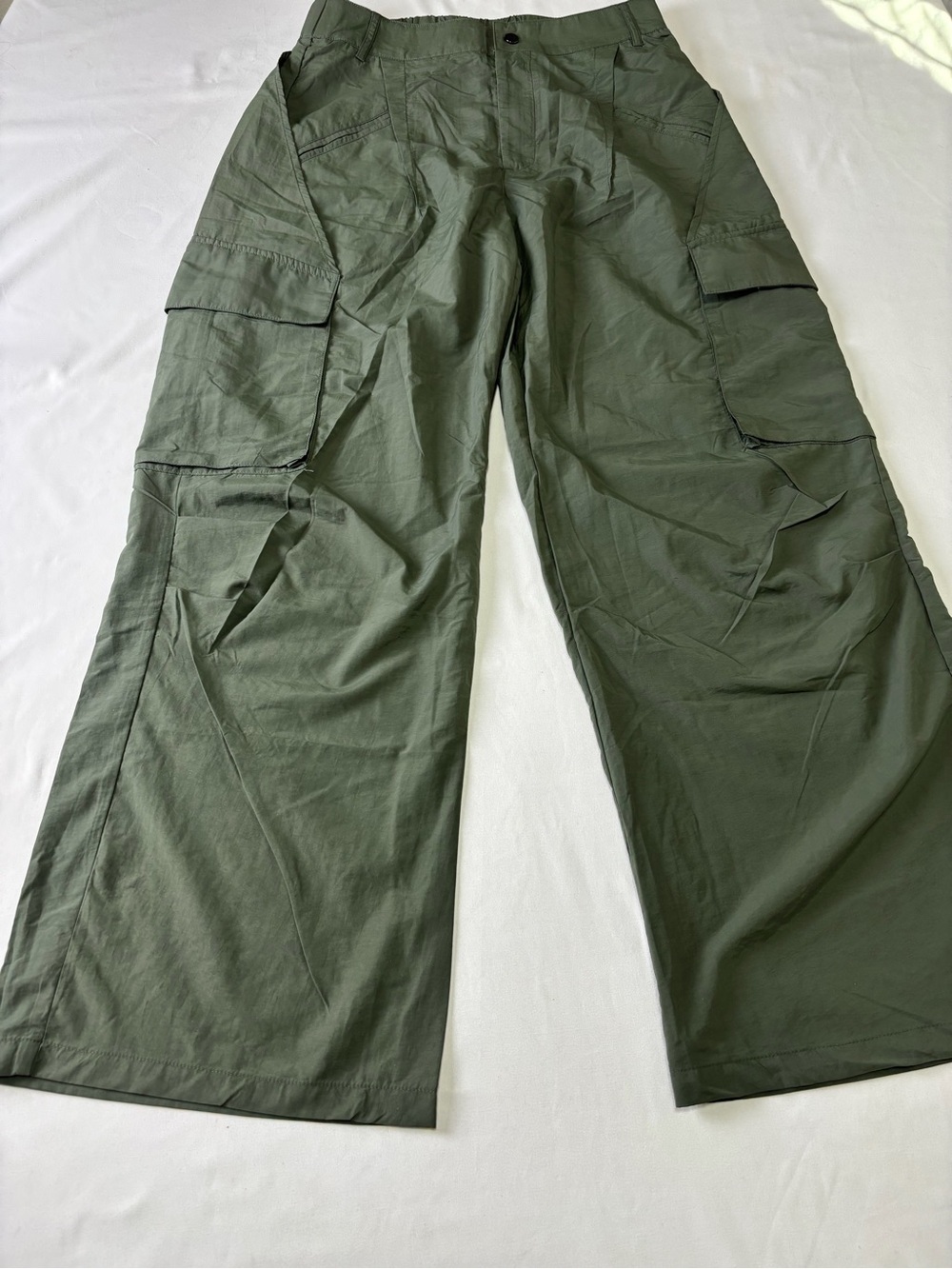 HALARA Olive Green Elastic Waist Pants